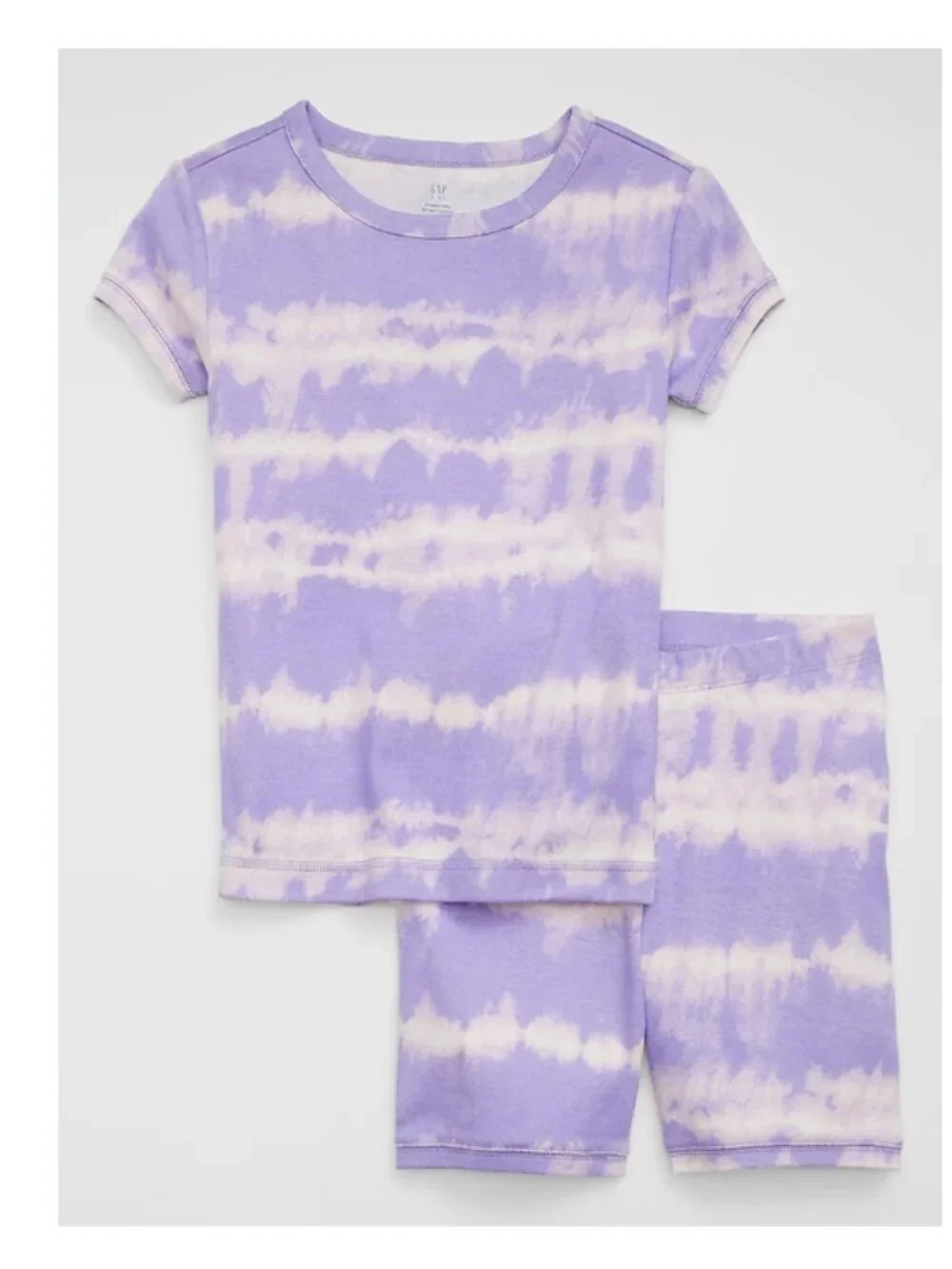 Gap Kids Girls Kids 100% Organic Cotton Purple Tie-Dye PJ Set